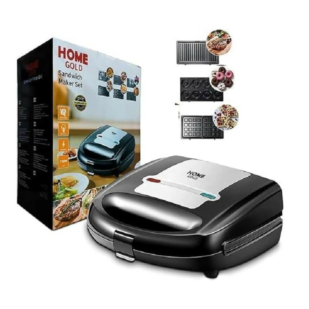 هوم جولد 3 في 1 صانعة الساندويتشات 750 واط أسود 2023-2. (ضمان دولي) هوم جولد 3 في 1 صانعة الساندويتشات 750 واط أسود 2023-2. (ضمان دولي)